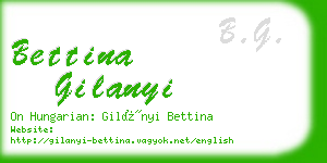 bettina gilanyi business card